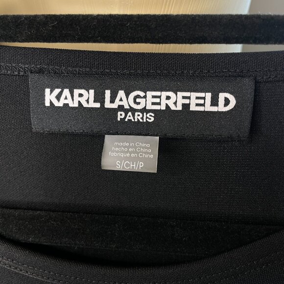 KARL LAGERFELD Pleated Cut Out Dress NWT Sz Sm - Picture 10 of 12